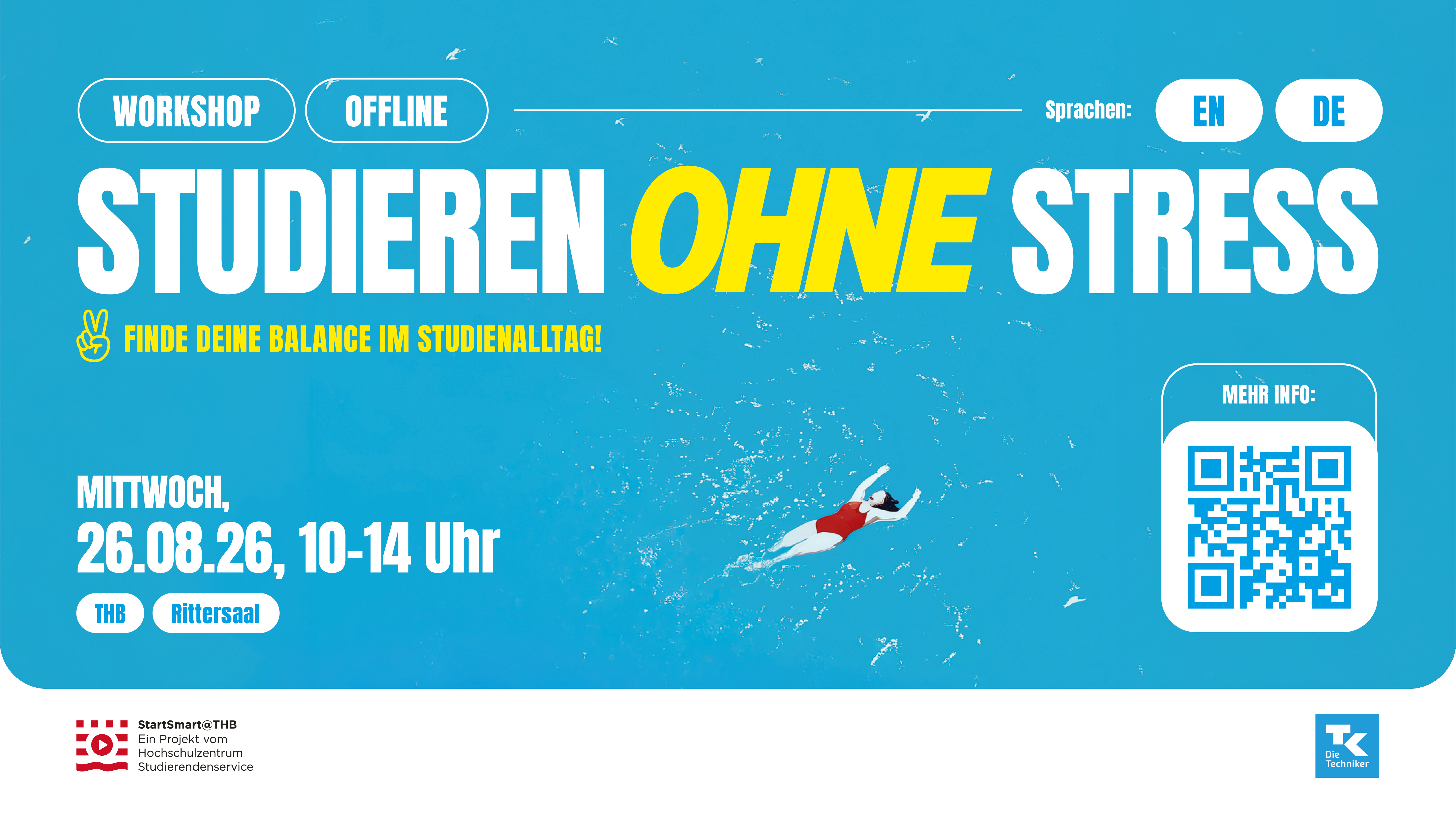Studieren ohne Stress Monitorwerbung